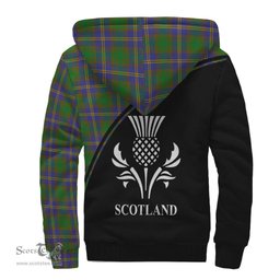 Scottish Strange of Balkaskie Tartan Sherpa Hoodie with Family Crest Curve Style Tartan Fleece Hoodie Scottish Plaid Tartan Plaid - ScotsTee - scotstee.com