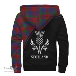 Scottish Skene of Cromar Tartan Sherpa Hoodie with Family Crest Curve Style Tartan Fleece Hoodie Scottish Plaid Tartan Plaid - ScotsTee - scotstee.com