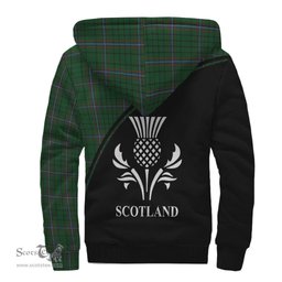 Scottish MacRae Tartan Sherpa Hoodie with Family Crest Curve Style Tartan Fleece Hoodie Scottish Plaid Tartan Plaid - ScotsTee - scotstee.com
