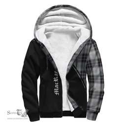 Scottish MacRae Dress Tartan Sherpa Hoodie with Family Crest Curve Style Tartan Fleece Hoodie Scottish Plaid Tartan Plaid - ScotsTee - scotstee.com