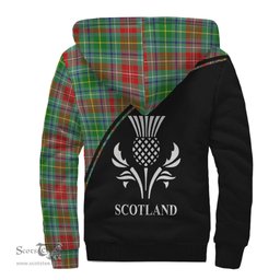 Scottish Muirhead Tartan Sherpa Hoodie with Family Crest Curve Style Tartan Fleece Hoodie Scottish Plaid Tartan Plaid - ScotsTee - scotstee.com