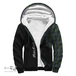 Scottish MacNeil of Colonsay Tartan Sherpa Hoodie with Family Crest Curve Style Tartan Fleece Hoodie Scottish Plaid Tartan Plaid - ScotsTee - scotstee.com