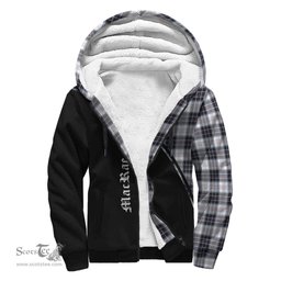 Scottish MacRae Dress Modern Tartan Sherpa Hoodie with Family Crest Curve Style Tartan Fleece Hoodie Scottish Plaid Tartan Plaid - ScotsTee - scotstee.com