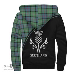 Scottish MacThomas Ancient Tartan Sherpa Hoodie with Family Crest Curve Style Tartan Fleece Hoodie Scottish Plaid Tartan Plaid - ScotsTee - scotstee.com