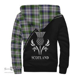 Scottish MacNaughton Dress Tartan Sherpa Hoodie with Family Crest Curve Style Tartan Fleece Hoodie Scottish Plaid Tartan Plaid - ScotsTee - scotstee.com