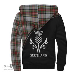 Scottish Stewart Dress Tartan Sherpa Hoodie with Family Crest Curve Style Tartan Fleece Hoodie Scottish Plaid Tartan Plaid - ScotsTee - scotstee.com