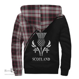 Scottish MacPherson Tartan Sherpa Hoodie with Family Crest Curve Style Tartan Fleece Hoodie Scottish Plaid Tartan Plaid - ScotsTee - scotstee.com
