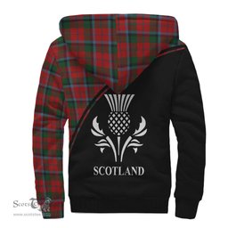 Scottish MacNaughton Tartan Sherpa Hoodie with Family Crest Curve Style Tartan Fleece Hoodie Scottish Plaid Tartan Plaid - ScotsTee - scotstee.com