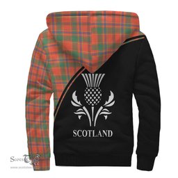 Scottish Munro Ancient Tartan Sherpa Hoodie with Family Crest Curve Style Tartan Fleece Hoodie Scottish Plaid Tartan Plaid - ScotsTee - scotstee.com