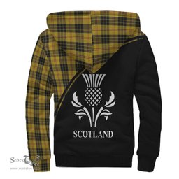 Scottish MacLeod Tartan Sherpa Hoodie with Family Crest Curve Style Tartan Fleece Hoodie Scottish Plaid Tartan Plaid - ScotsTee - scotstee.com