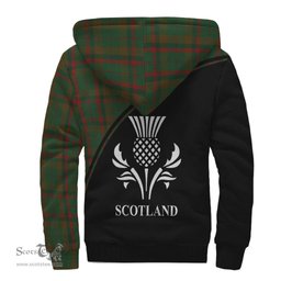 Scottish Macnaughton Hunting Tartan Sherpa Hoodie with Family Crest Curve Style Tartan Fleece Hoodie Scottish Plaid Tartan Plaid - ScotsTee - scotstee.com