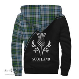 Scottish MacNeil Dress Tartan Sherpa Hoodie with Family Crest Curve Style Tartan Fleece Hoodie Scottish Plaid Tartan Plaid - ScotsTee - scotstee.com
