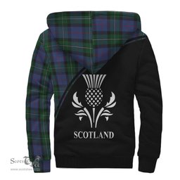 Scottish MacPhail Hunting Tartan Sherpa Hoodie with Family Crest Curve Style Tartan Fleece Hoodie Scottish Plaid Tartan Plaid - ScotsTee - scotstee.com