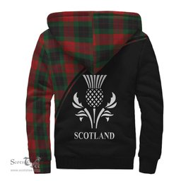 Scottish Skene of Cromar Black Tartan Sherpa Hoodie with Family Crest Curve Style Tartan Fleece Hoodie Scottish Plaid Tartan Plaid - ScotsTee - scotstee.com