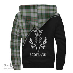 Scottish Taylor Dress Tartan Sherpa Hoodie with Family Crest Curve Style Tartan Fleece Hoodie Scottish Plaid Tartan Plaid - ScotsTee - scotstee.com