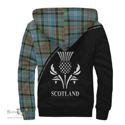 Scottish Walkinshaw Tartan Sherpa Hoodie with Family Crest Curve Style Tartan Fleece Hoodie Scottish Plaid Tartan Plaid - ScotsTee - scotstee.com