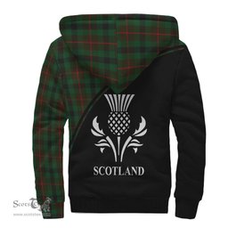Scottish Tennant Tartan Sherpa Hoodie with Family Crest Curve Style Tartan Fleece Hoodie Scottish Plaid Tartan Plaid - ScotsTee - scotstee.com