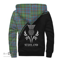 Scottish Whitelaw Tartan Sherpa Hoodie with Family Crest Curve Style Tartan Fleece Hoodie Scottish Plaid Tartan Plaid - ScotsTee - scotstee.com
