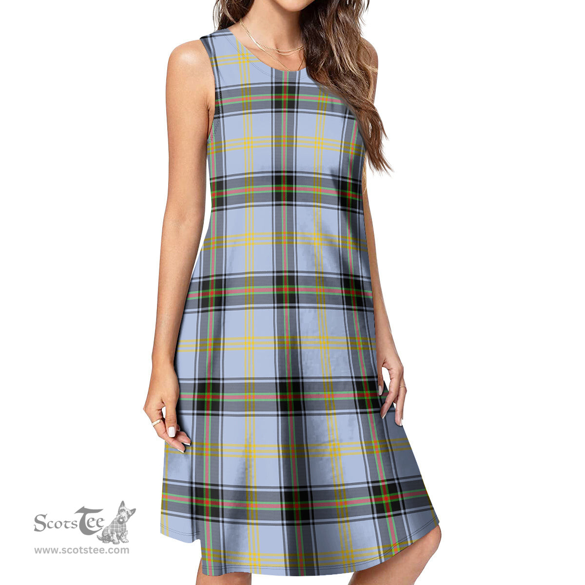 Scottish Bell Tartan Womens Casual Dresses - Tartan Dress Womens Scottish Plaid Tartan Plaid - ScotsTee - scotstee.com