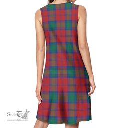 Scottish Auchinleck Tartan Womens Casual Dresses - Tartan Dress Womens Scottish Plaid Tartan Plaid - ScotsTee - scotstee.com