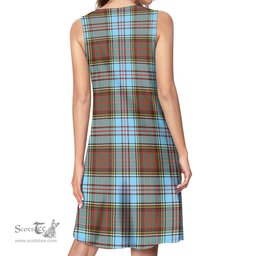 Scottish Anderson Ancient Tartan Womens Casual Dresses - Tartan Dress Womens Scottish Plaid Tartan Plaid - ScotsTee - scotstee.com