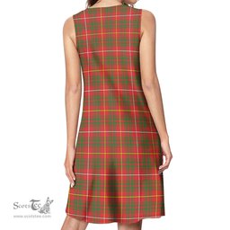Scottish Bruce Modern Tartan Womens Casual Dresses - Tartan Dress Womens Scottish Plaid Tartan Plaid - ScotsTee - scotstee.com