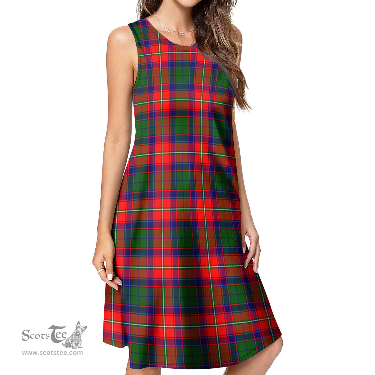Scottish Belshes Tartan Womens Casual Dresses - Tartan Dress Womens Scottish Plaid Tartan Plaid - ScotsTee - scotstee.com