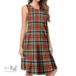 Scottish Buchanan Old Dress Tartan Womens Casual Dresses - Tartan Dress Womens Scottish Plaid Tartan Plaid - ScotsTee - scotstee.com