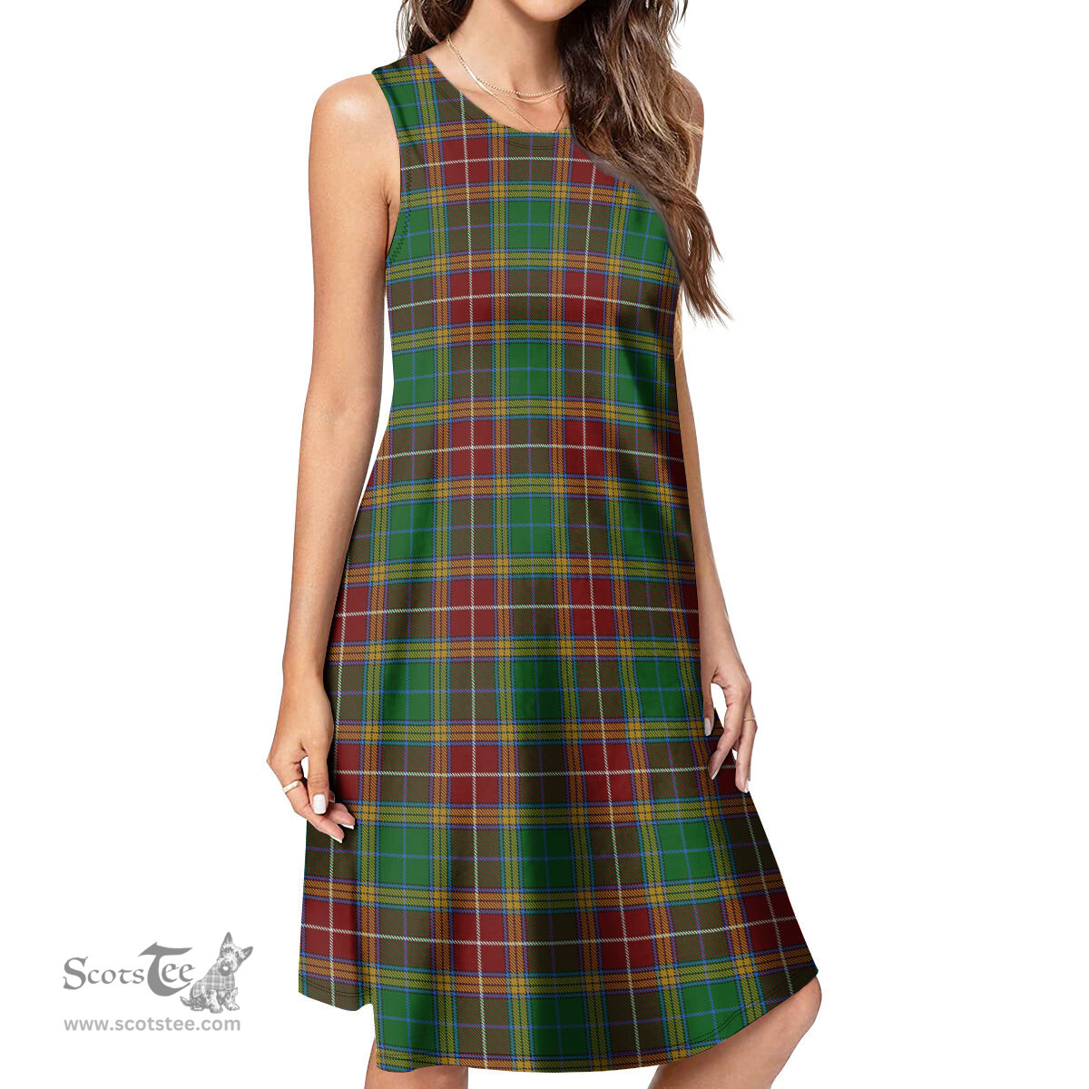 Scottish Baxter Tartan Womens Casual Dresses - Tartan Dress Womens Scottish Plaid Tartan Plaid - ScotsTee - scotstee.com