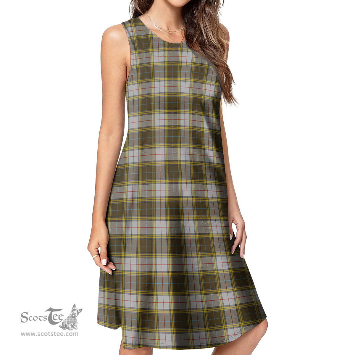Scottish Buchanan Dress Tartan Womens Casual Dresses - Tartan Dress Womens Scottish Plaid Tartan Plaid - ScotsTee - scotstee.com