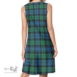 Scottish Black Watch Ancient Tartan Womens Casual Dresses - Tartan Dress Womens Scottish Plaid Tartan Plaid - ScotsTee - scotstee.com