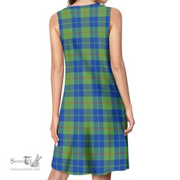 Scottish Barclay Hunting Ancient Tartan Womens Casual Dresses - Tartan Dress Womens Scottish Plaid Tartan Plaid - ScotsTee - scotstee.com