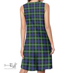 Scottish Baillie Modern Tartan Womens Casual Dresses - Tartan Dress Womens Scottish Plaid Tartan Plaid - ScotsTee - scotstee.com