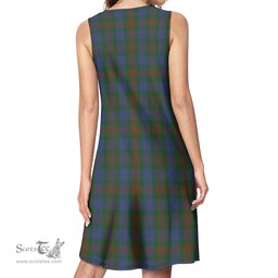 Scottish Buchanan Hunting Tartan Womens Casual Dresses - Tartan Dress Womens Scottish Plaid Tartan Plaid - ScotsTee - scotstee.com