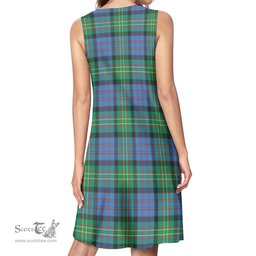 Scottish Bowie Ancient Tartan Womens Casual Dresses - Tartan Dress Womens Scottish Plaid Tartan Plaid - ScotsTee - scotstee.com