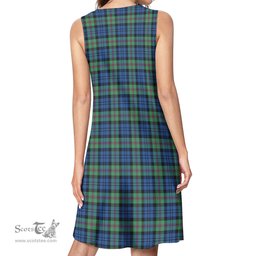 Scottish Baird Ancient Tartan Womens Casual Dresses - Tartan Dress Womens Scottish Plaid Tartan Plaid - ScotsTee - scotstee.com