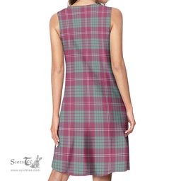 Scottish Crawford Ancient Tartan Womens Casual Dresses - Tartan Dress Womens Scottish Plaid Tartan Plaid - ScotsTee - scotstee.com