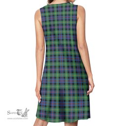 Scottish Farquharson Ancient Tartan Womens Casual Dresses - Tartan Dress Womens Scottish Plaid Tartan Plaid - ScotsTee - scotstee.com
