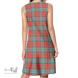 Scottish Dunbar Ancient Tartan Womens Casual Dresses - Tartan Dress Womens Scottish Plaid Tartan Plaid - ScotsTee - scotstee.com
