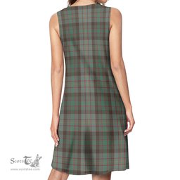 Scottish Cochrane Hunting Tartan Womens Casual Dresses - Tartan Dress Womens Scottish Plaid Tartan Plaid - ScotsTee - scotstee.com