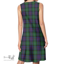 Scottish Campbell of Cawdor Tartan Womens Casual Dresses - Tartan Dress Womens Scottish Plaid Tartan Plaid - ScotsTee - scotstee.com