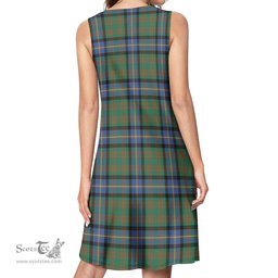 Scottish Cochrane Ancient Tartan Womens Casual Dresses - Tartan Dress Womens Scottish Plaid Tartan Plaid - ScotsTee - scotstee.com
