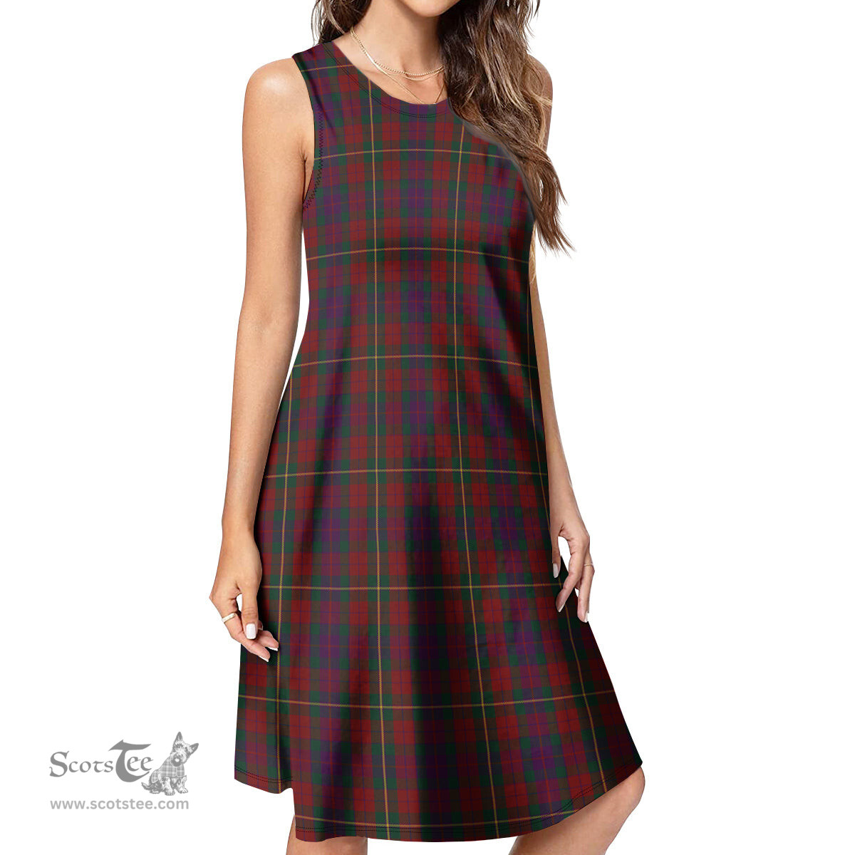 Scottish Clare County Ireland Tartan Womens Casual Dresses - Tartan Dress Womens Scottish Plaid Tartan Plaid - ScotsTee - scotstee.com
