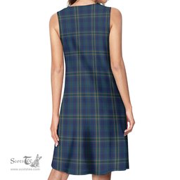 Scottish Fermanagh County Ireland Tartan Womens Casual Dresses - Tartan Dress Womens Scottish Plaid Tartan Plaid - ScotsTee - scotstee.com