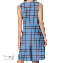 Scottish Elliot Ancient Tartan Womens Casual Dresses - Tartan Dress Womens Scottish Plaid Tartan Plaid - ScotsTee - scotstee.com