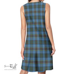 Scottish Cockburn Modern Tartan Womens Casual Dresses - Tartan Dress Womens Scottish Plaid Tartan Plaid - ScotsTee - scotstee.com