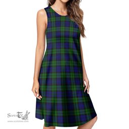 Scottish Campbell Modern Tartan Womens Casual Dresses - Tartan Dress Womens Scottish Plaid Tartan Plaid - ScotsTee - scotstee.com