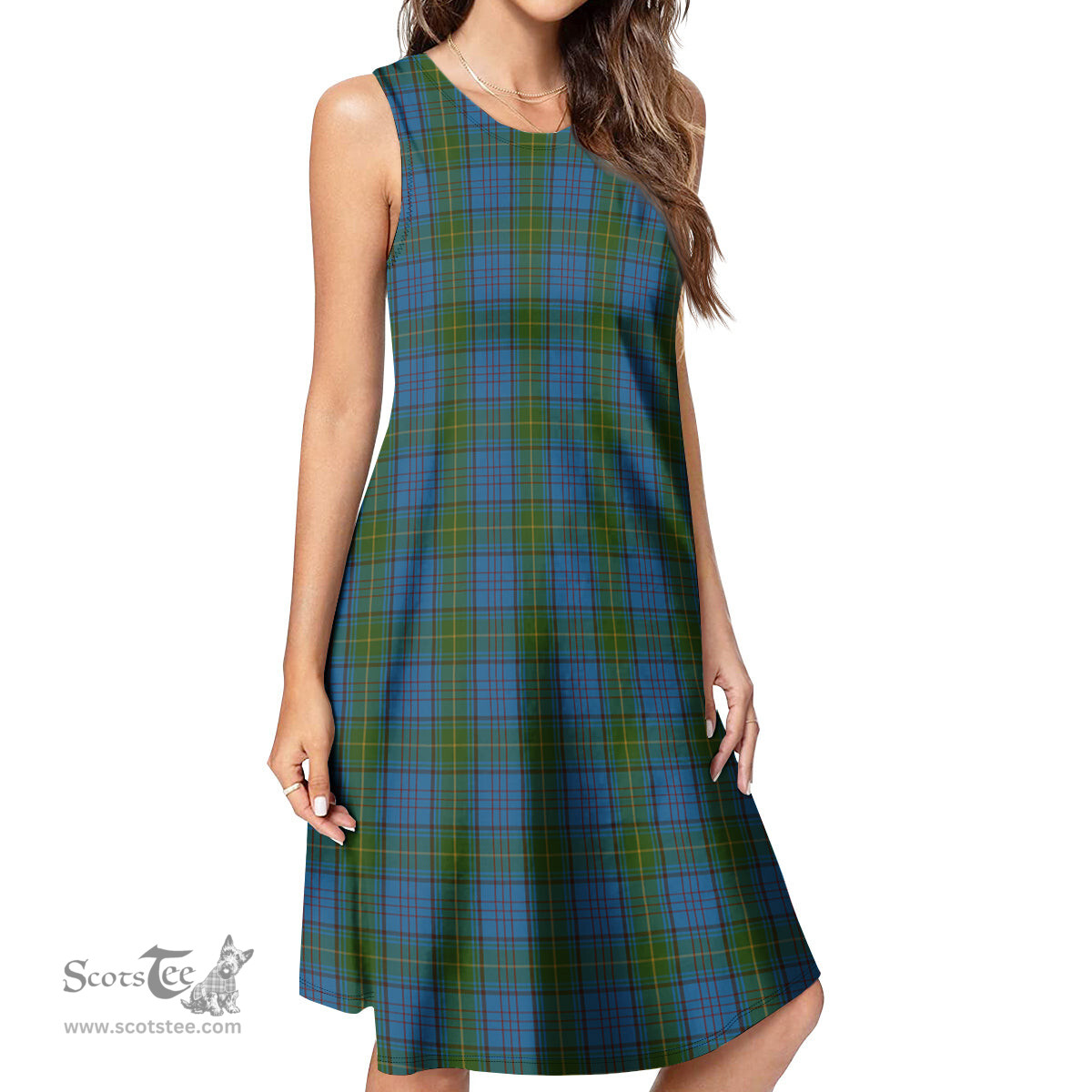 Scottish Donegal County Ireland Tartan Womens Casual Dresses - Tartan Dress Womens Scottish Plaid Tartan Plaid - ScotsTee - scotstee.com