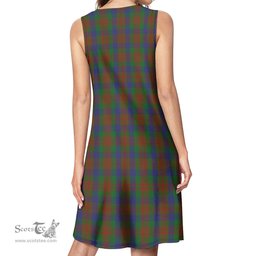Scottish Dorward Dogwood Tartan Womens Casual Dresses - Tartan Dress Womens Scottish Plaid Tartan Plaid - ScotsTee - scotstee.com