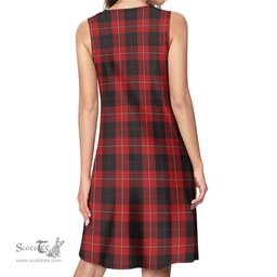 Scottish Cunningham Tartan Womens Casual Dresses - Tartan Dress Womens Scottish Plaid Tartan Plaid - ScotsTee - scotstee.com